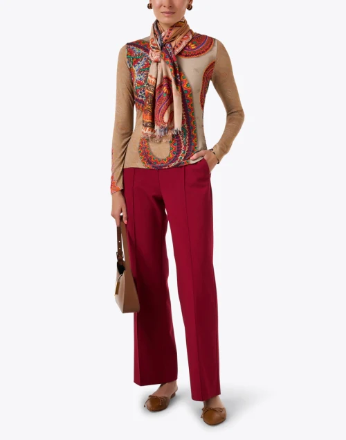Chiara Red Stretch Pant