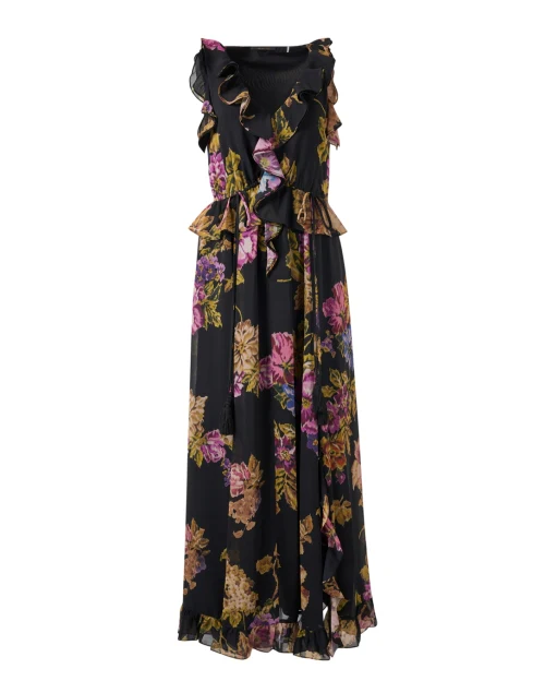 Lesley Multi Floral Print Chiffon Dress