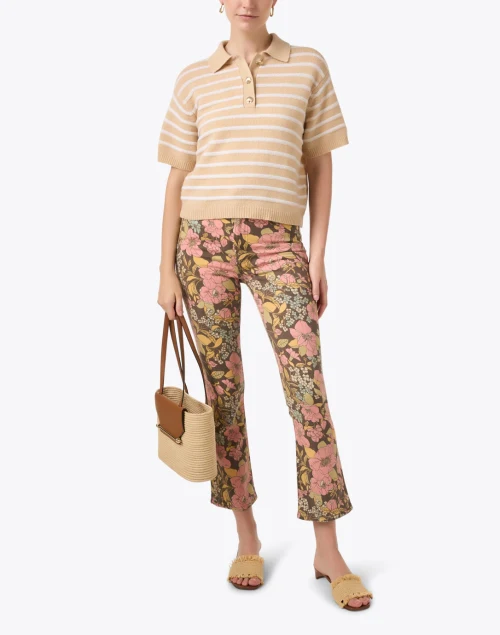 The Hustler Multi Floral Ankle Jean