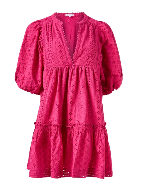 Aria Pink Eyelet Dress