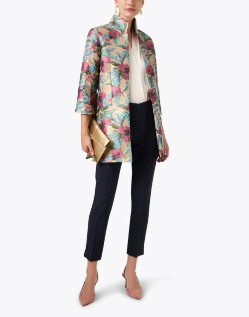 Rita Gold Floral Jacquard Jacket