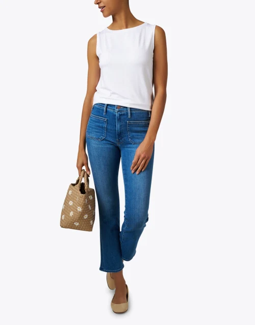 White Soft Touch Boatneck Tank