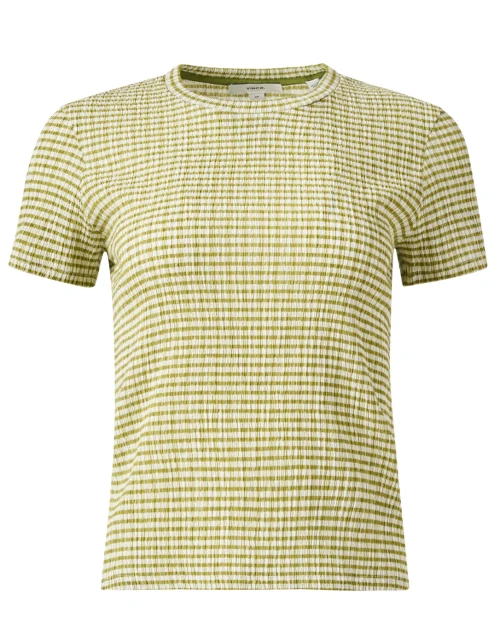 Herbaria Green Check Print Top
