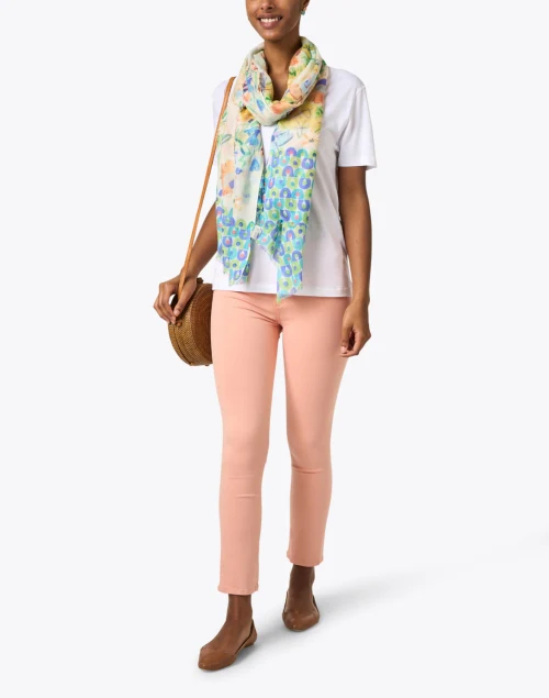White V-Neck Top