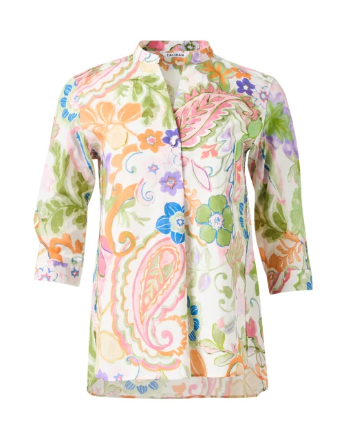 Multi Print Cotton Blouse