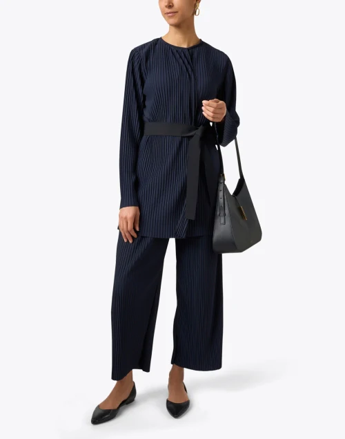 Rolanda Navy Pleated Pant