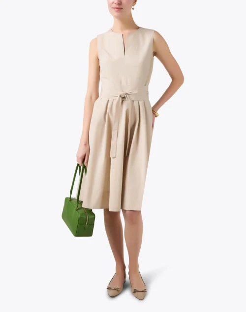 Beige Cotton Dress
