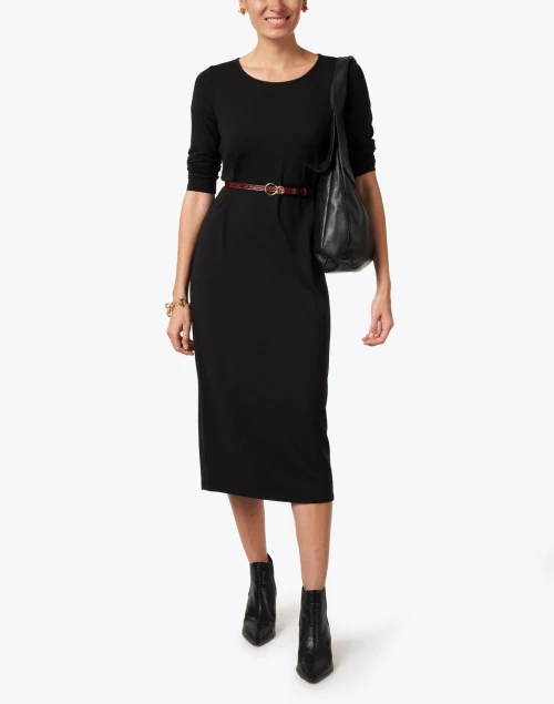 Black Stretch Jersey Dress