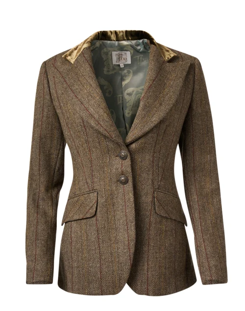 Swing Brown Stripe Tweed Jacket