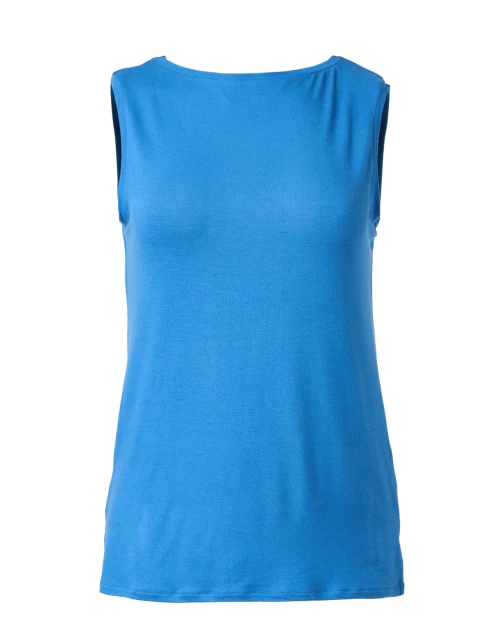Blue Soft Touch Boatneck Tank