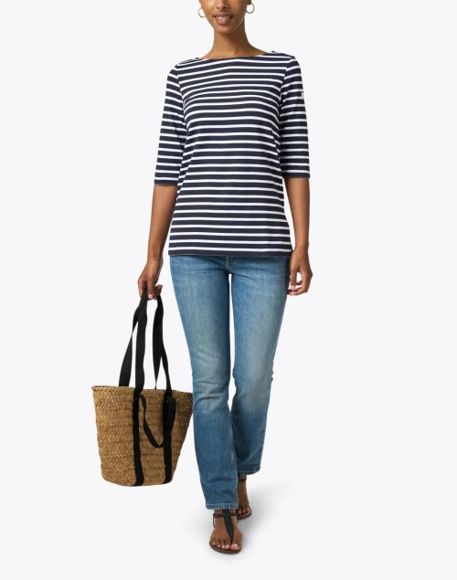 Phare Navy and White Striped Shirt