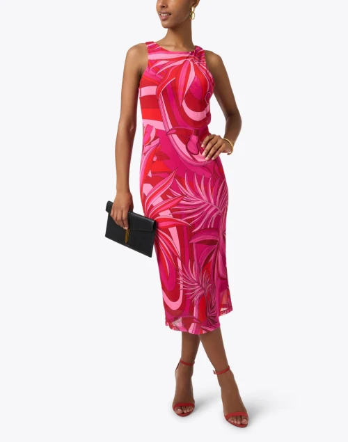 Pink Multi Print Dress