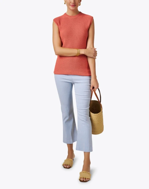 Coral Cotton Sweater