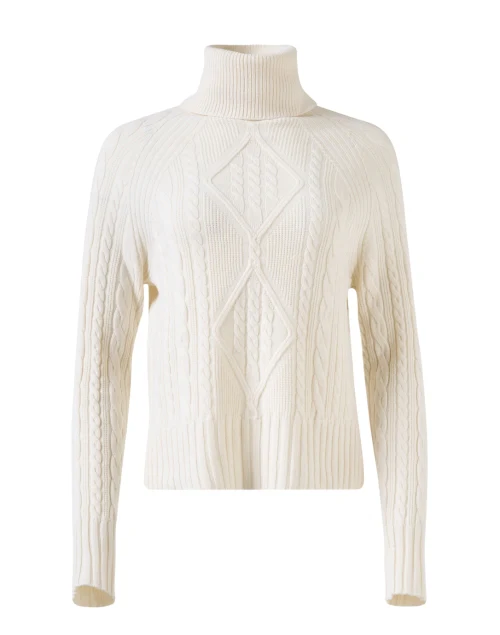 Ivory Wool Silk Sweater