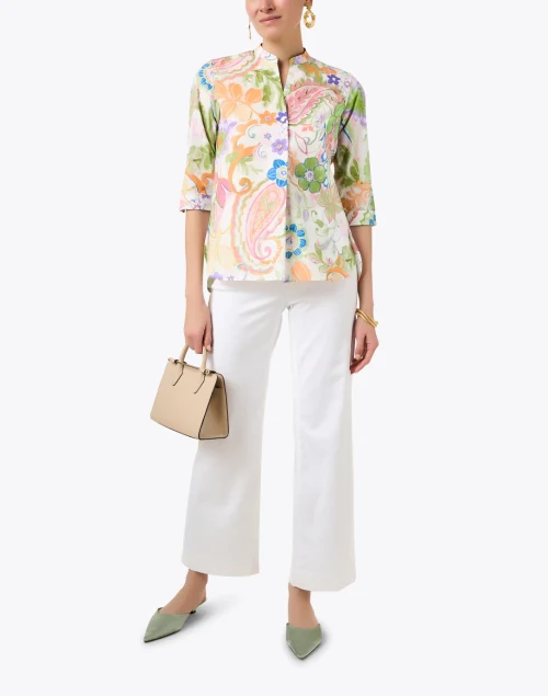 Multi Print Cotton Blouse