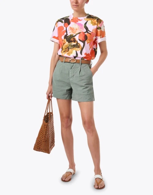 Margila Pink Floral Print Shirt