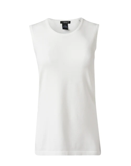 White Sleeveless Top