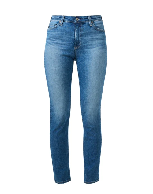 Mari Blue Slim Straight Leg Jean