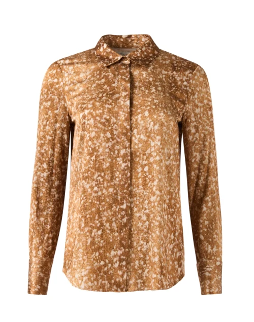 Scottie Camel Print Silk Top