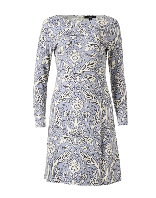 Rampur Blue Print Jersey Dress
