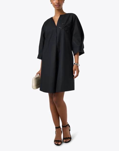 Tatum Black Cotton Dress