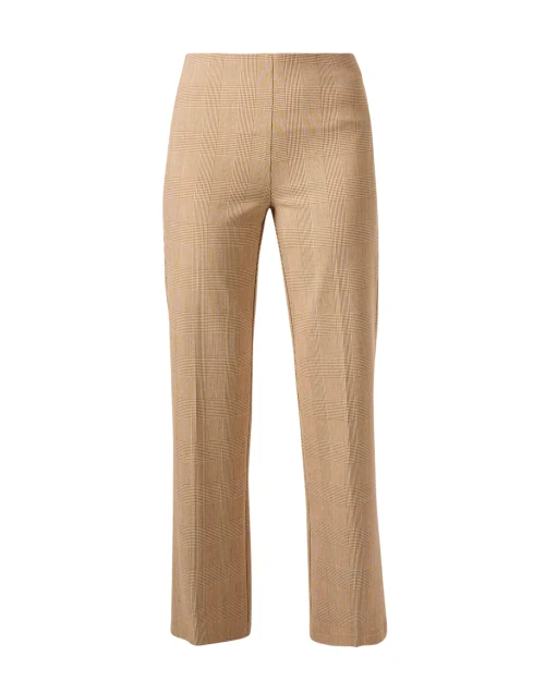 Jules Tan Plaid Knit Pull On Pant