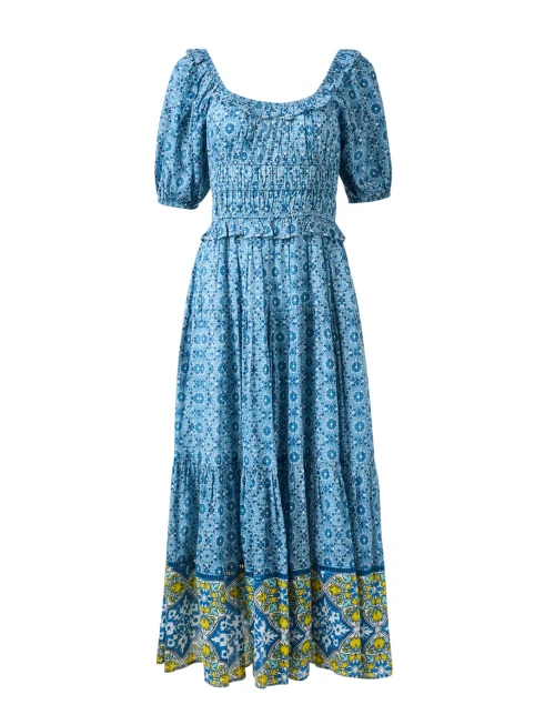 Percy Blue Floral Print Dress