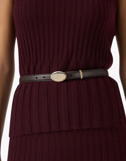 Michelle Brown Leather Belt