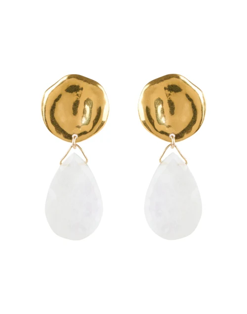 Gold and Pearl Drop Earrings
