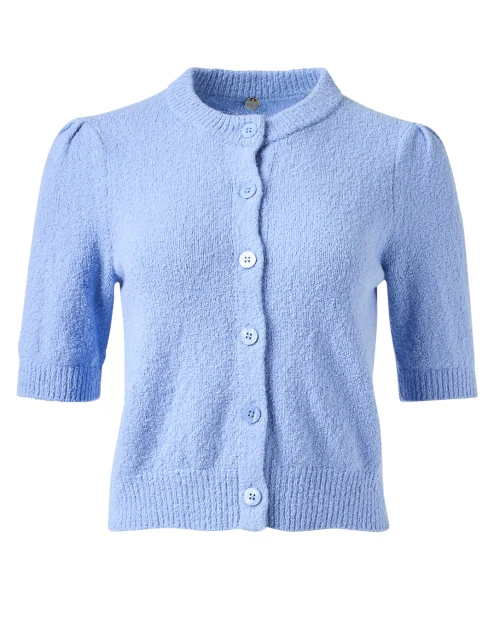 Blue Short Sleeve Cardigan