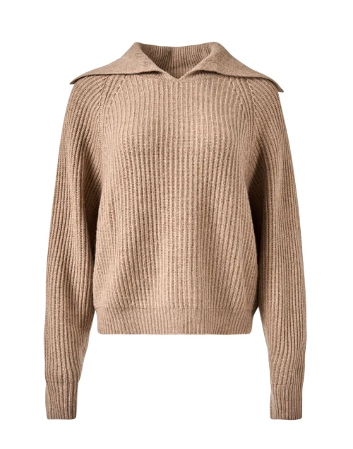 Taupe Wool Cashmere Sweater