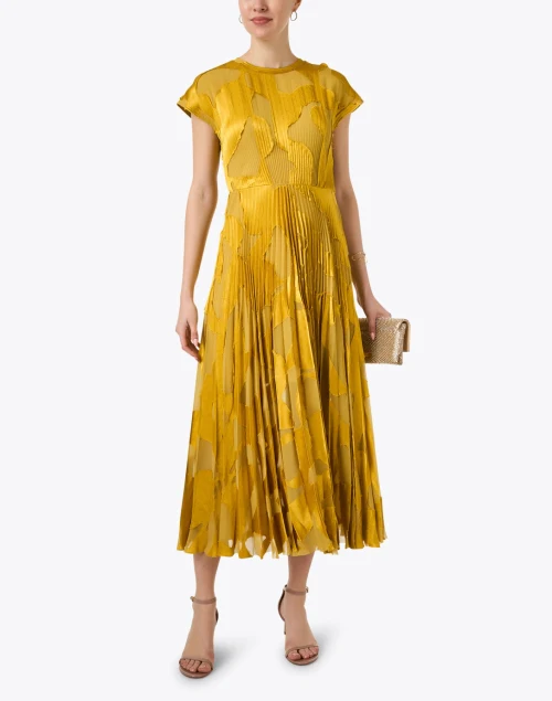 Yellow Jacquard Dress