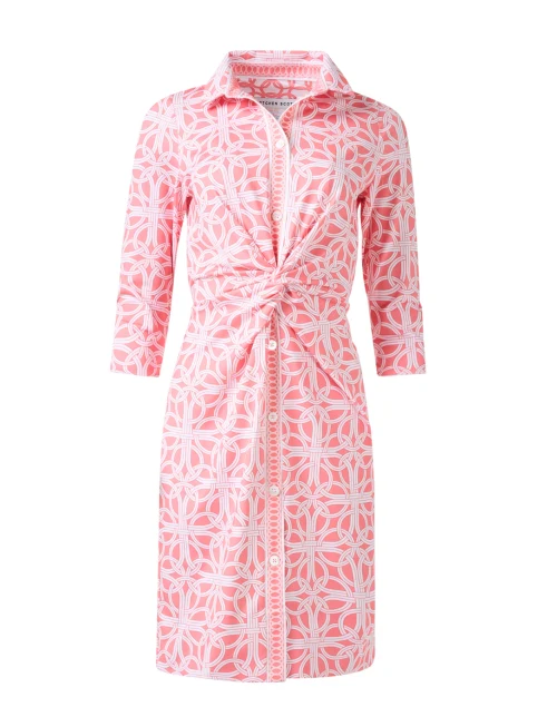 Melon Print Twist Dress