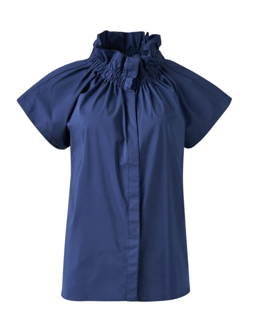Jenny Navy Cotton Top