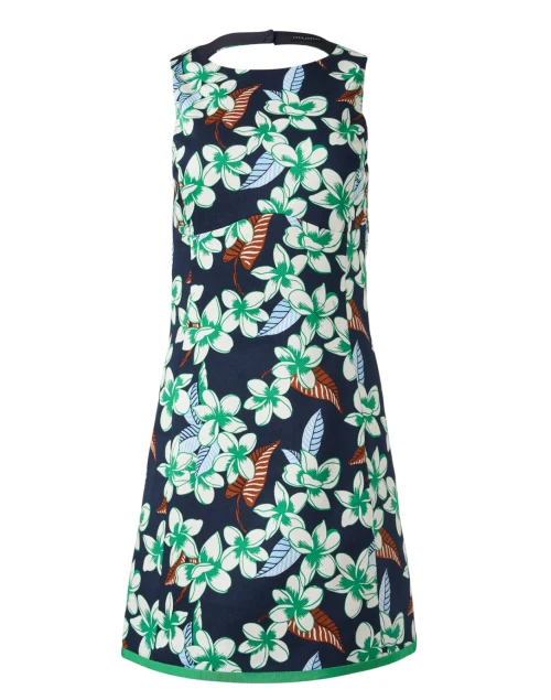 Ritza Navy Tropical Print Dress