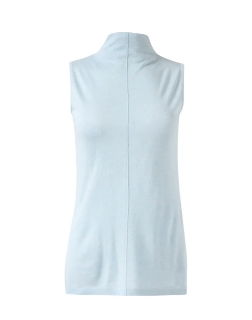 Surf Blue Silk Cashmere Top