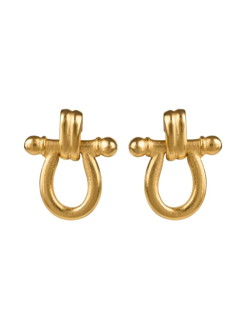Gold Doorknocker Earrings