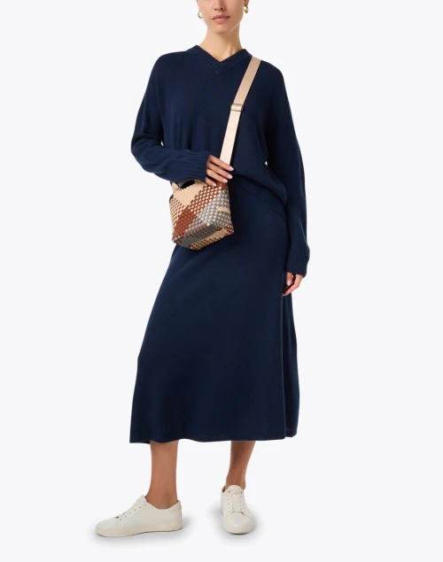 Navy Wool Cashmere Sweater