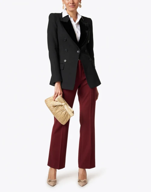 Jamie White Stretch Cotton and Jersey Shirt