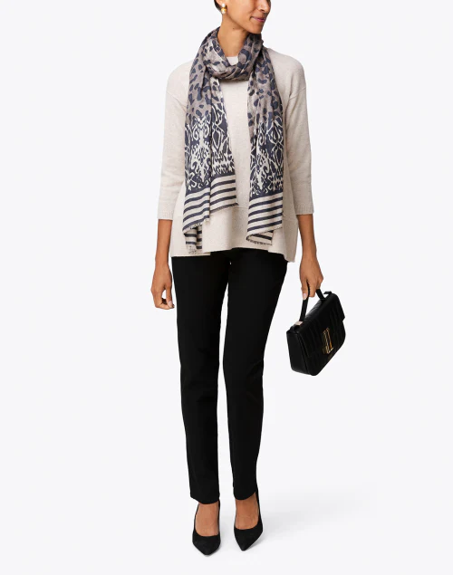 Saint Tropez Beige Cashmere Swing Sweater