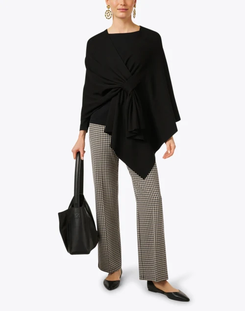 Black Wrap with Tab Closure