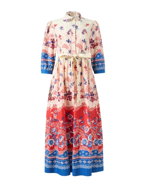 Marlene Multi Print Cotton Shirt Dress