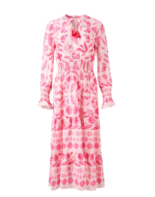 Pink Geo Floral Dress