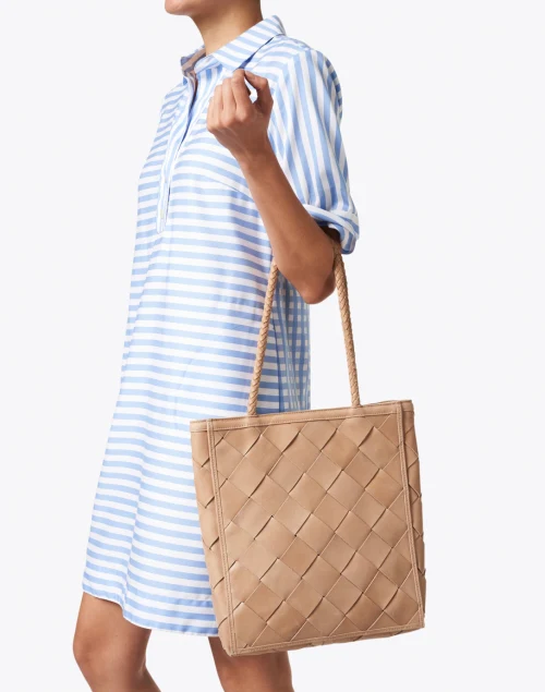 Le Tote Caramel Leather Tote Bag