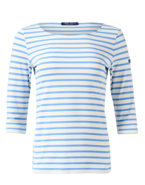 Garde Blue and White Striped Jersey Top