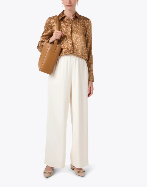 Scottie Camel Print Silk Top