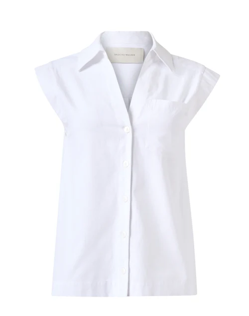 Elias White Sleeveless Shirt