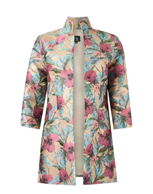 Rita Gold Floral Jacquard Jacket