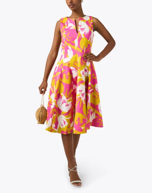 Mamie Multi Print Cotton Dress