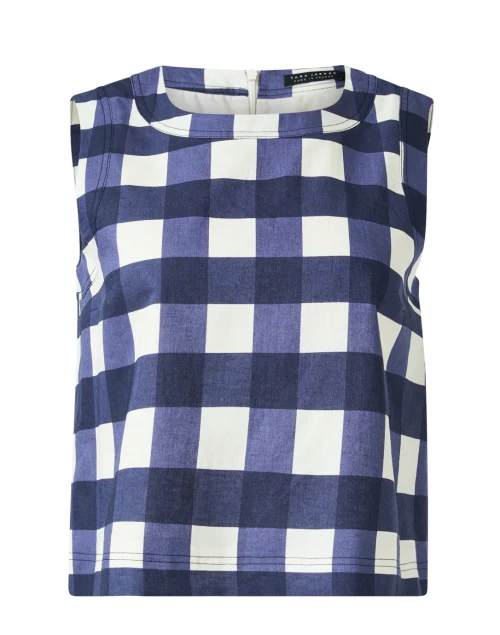 Tepee Navy Check Top